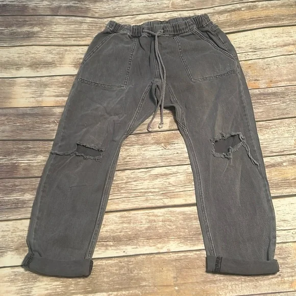 MUSTARD SEED Denim Draw Sting Pants - Small - Picture 2 of 11